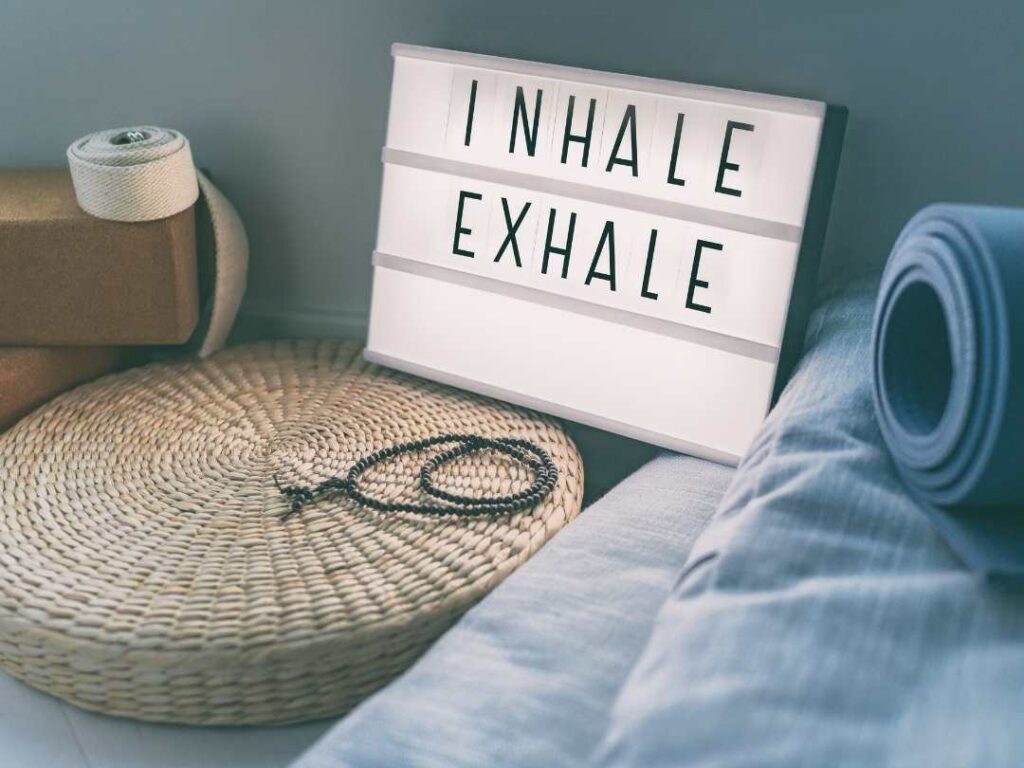 sign saying inhale exhale